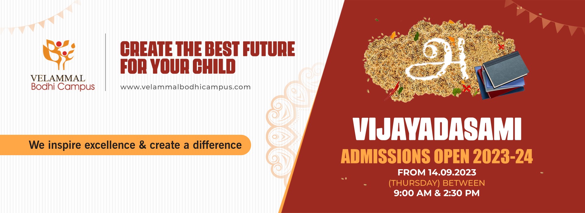 Vijayadasami Admissions Open 2023 - 2024